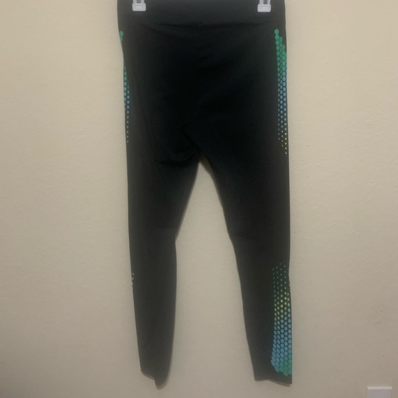 H&M Women’s Sport Geometric Multicolored Leggings Size Large - Picture 3 of 5